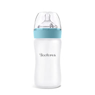 Yooforea Silicone Coated Glass Baby Bottle 9Oz/270Ml