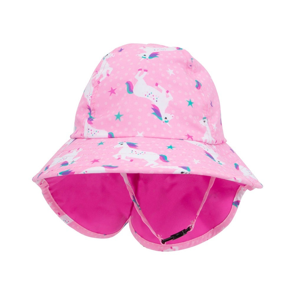 Zoocchini Baby/Toddler Cape Sun Hat-Unicorn
