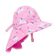 Zoocchini Baby/Toddler Cape Sun Hat-Unicorn