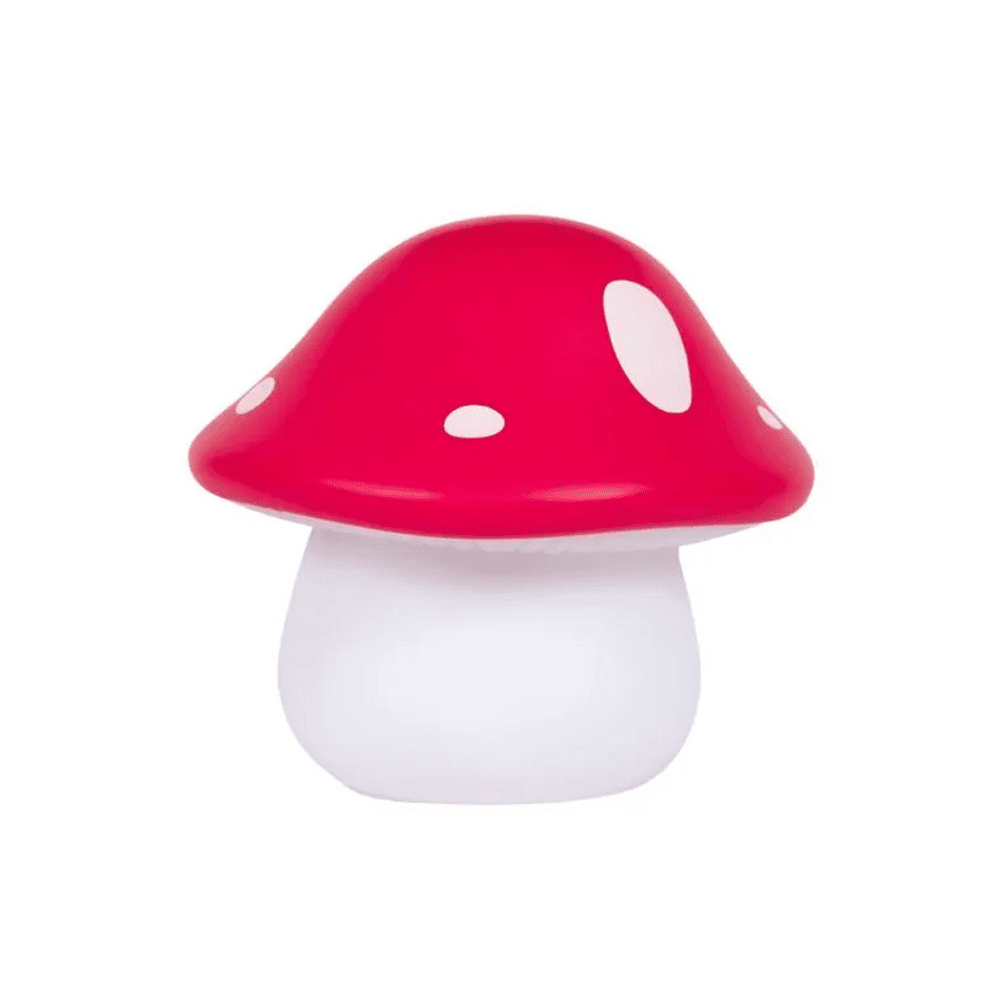 Little Light Red Mushroom night light by A Little Lovely Company, red cap and white base