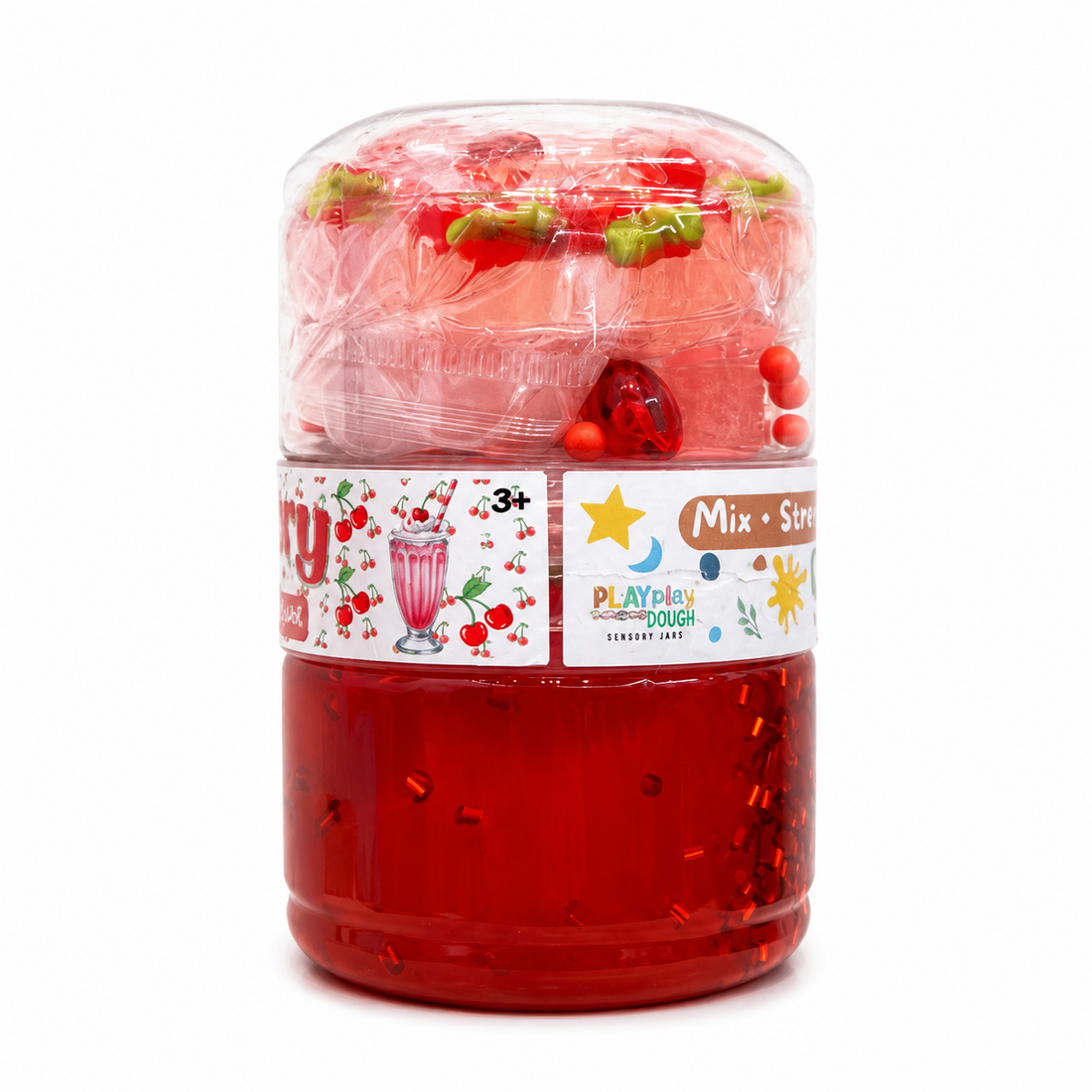 Play Play Dough DIY Cherry Clear Slime
