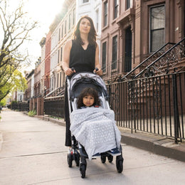 Aden+Anais Embrace Collection-Cross-Hatch Weighted On The Go Blanket