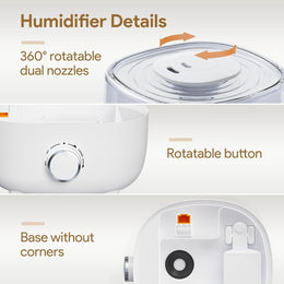 Alacris Ultrasonic Cool Mist Humidifier 4L