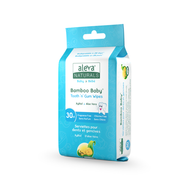 Aleva Naturals Bamboo Baby Tooth and Gum Wipes 30 Count