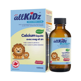 Allkidz Liquid Calcium With Mag and Zn 100 ml