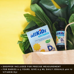 Allkidz Vegan Vitamin D3 Drops (400Iu) 25 ml
