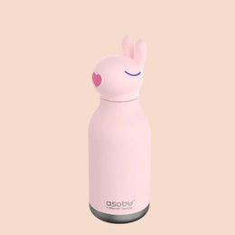 Asobu Bestie Animal Double Wall Stainless Steel Bottle 16oz Bunny