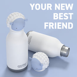 Asobu Bestie Animal Double Wall Stainless Steel Bottle 16oz Sheep
