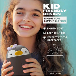 Asobu Foodie Kids Insulated Food Jar 20oz Peguin
