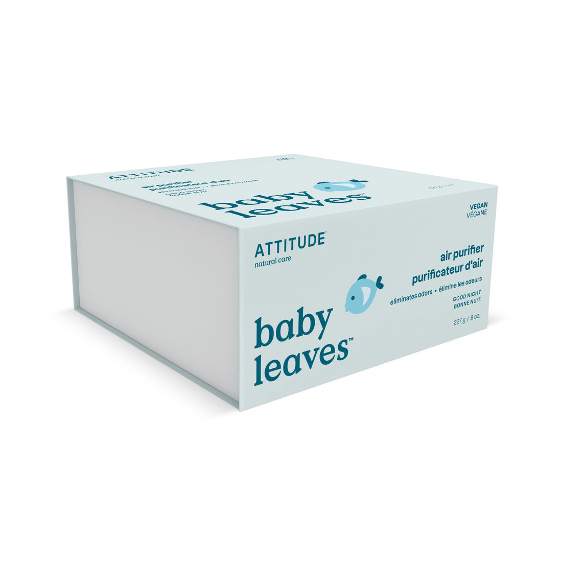 ATTITUDE Baby Air Purifier in Good Night fragrance, 227 g container