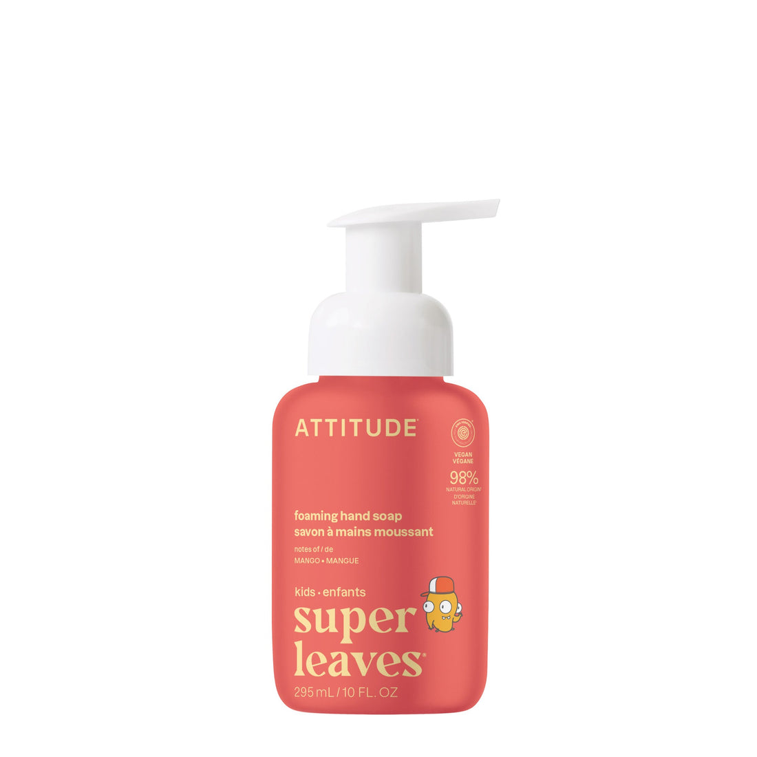 Attitude Foaming Hand Soap 295 ml Mango bottle