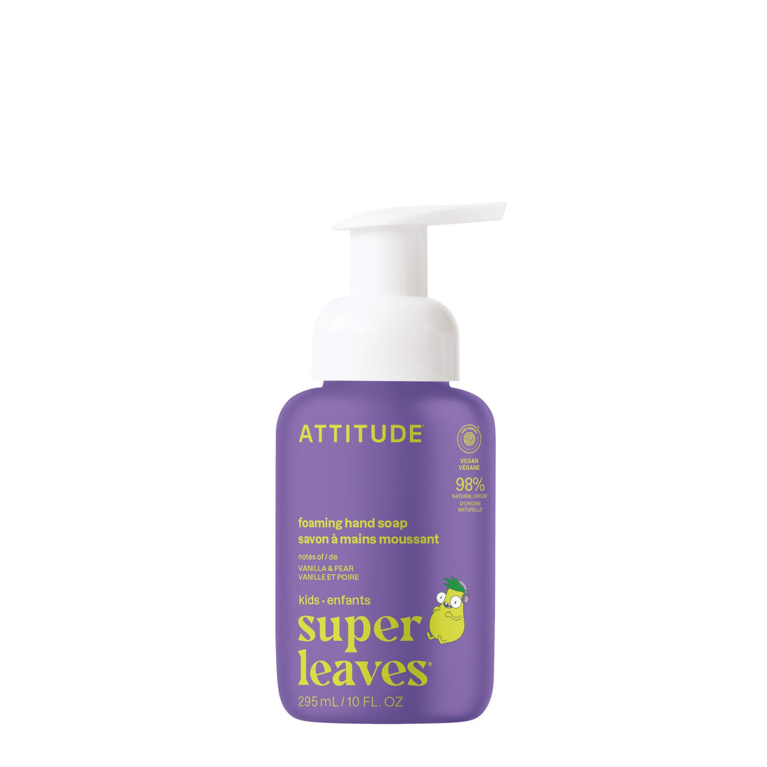 Attitude Foaming Hand Soap 295 ml Vanilla & Pear bottle