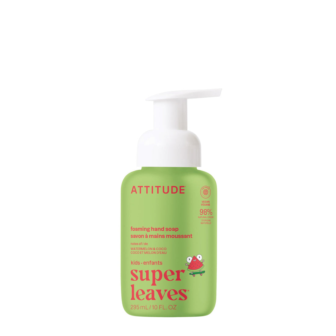 Attitude Foaming Hand Soap 295 ml Watermelon & Coco bottle