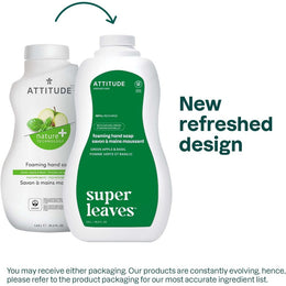 Attitude Foaming Hand Soap Green Apple & Basil Refill 1.04L