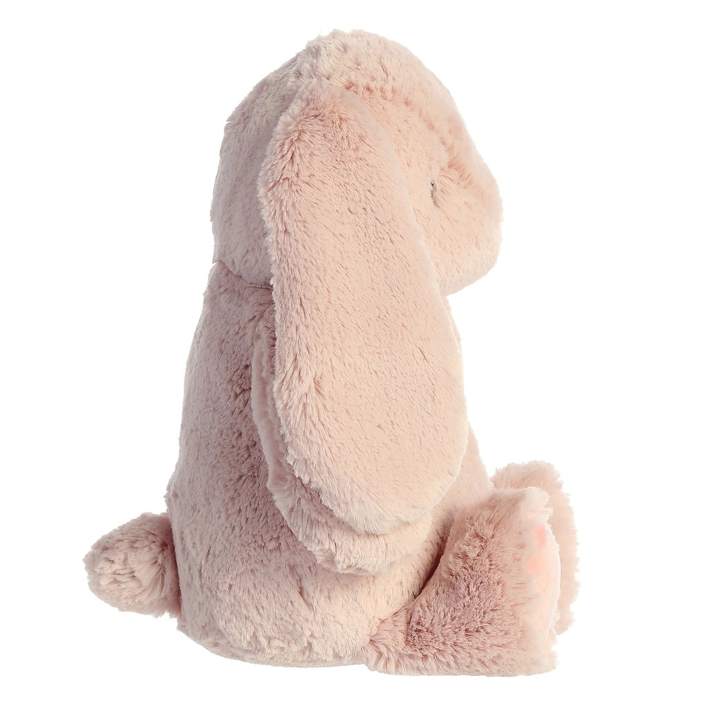 Aurora Ebba Dewey Bunny plush toy, 12.5 inches, soft beige fur, stuffed animal sitting pose