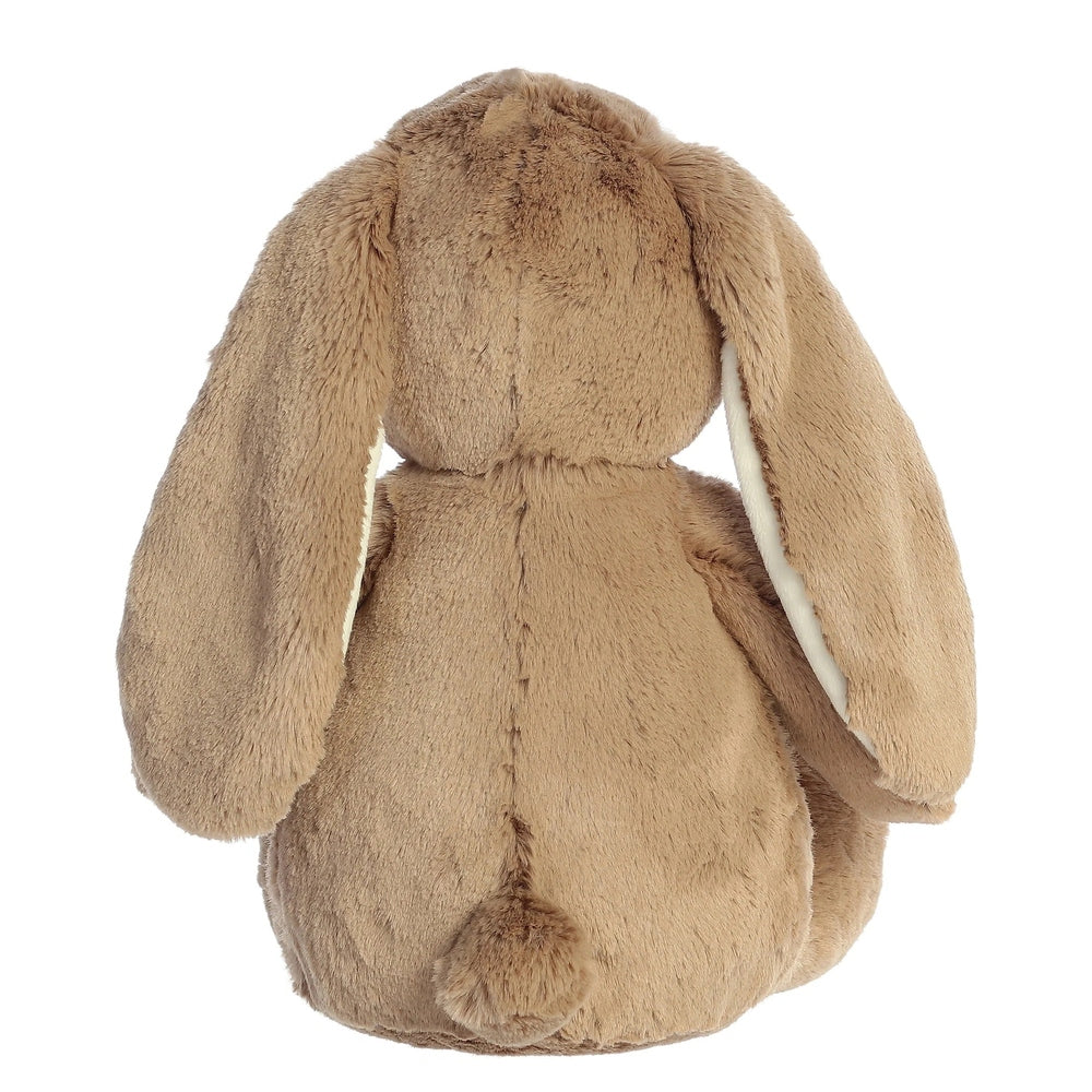 Aurora Ebba Dewey Bunny 12.5 inch plush toy, beige fuzzy stuffed animal with long floppy ears