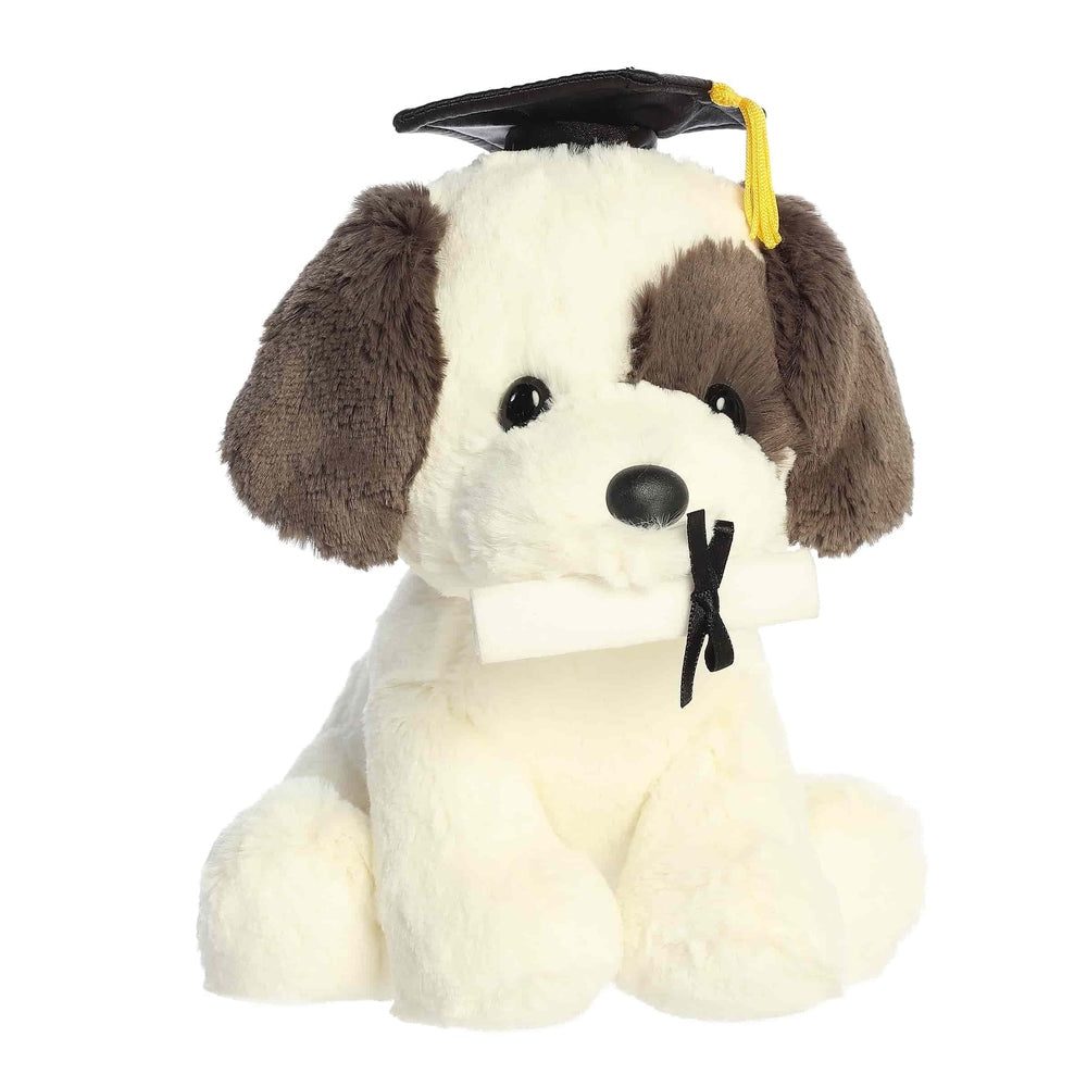 Aurora Graduation Grad Terrier Pup 8.5"