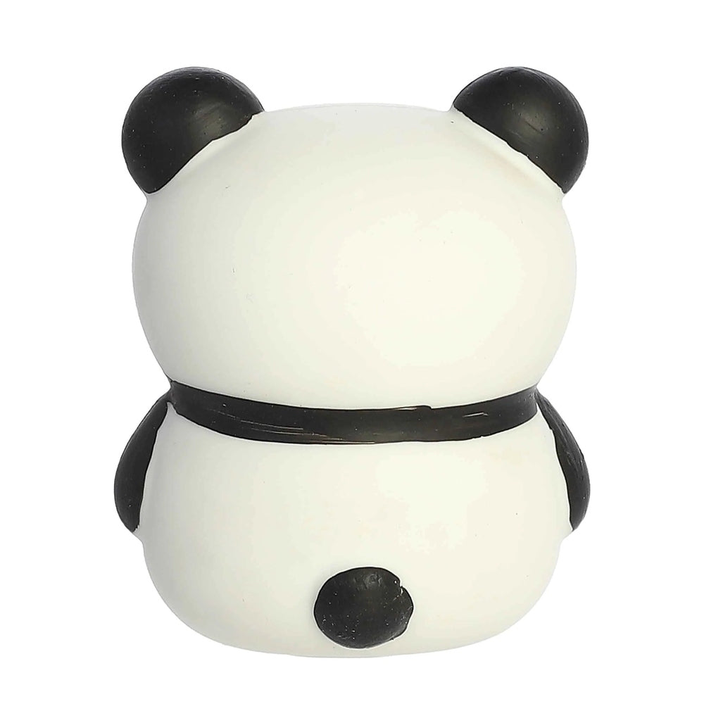 Aurora Marshmallow Panda stuffed animal, 3-inch plush toy in white with black ears and tail