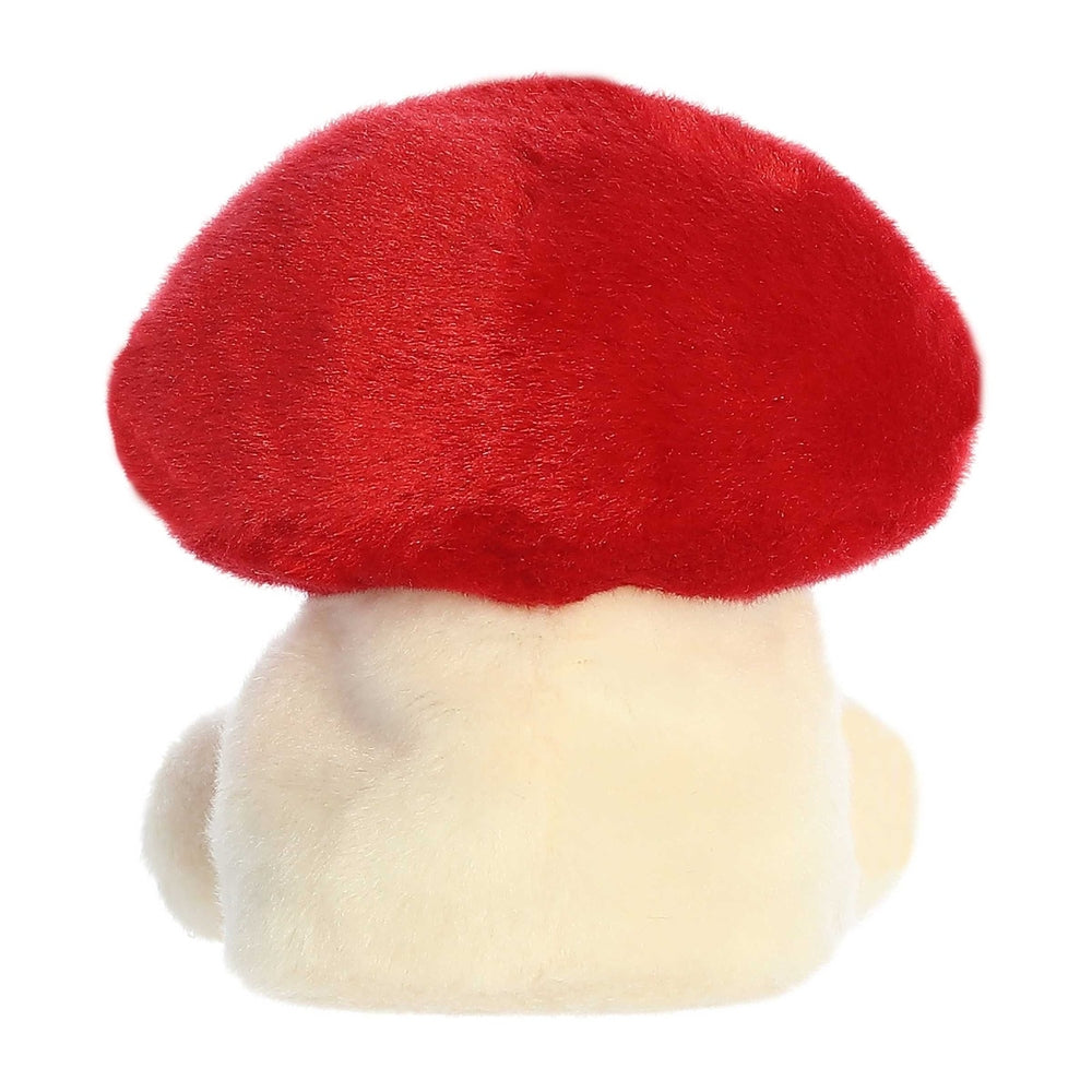 Aurora Palm Pals Amanita Mushroom plush toy, red cap and cream stem, 5-inch stuffed animal