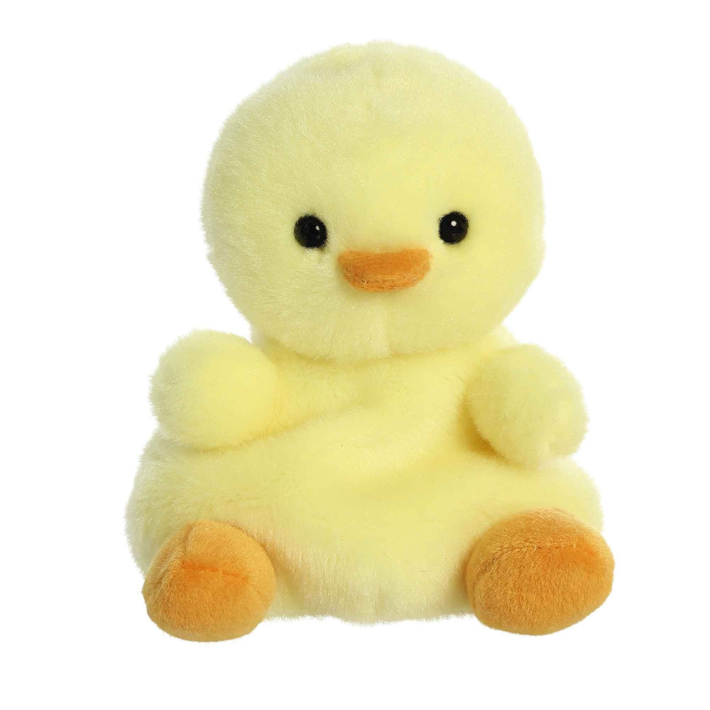 Aurora Betsy Chick stuffed animal, 5-inch yellow plush with orange beak and feet.