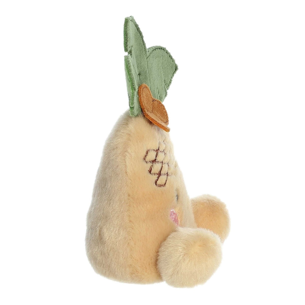 Aurora Breezy Palm Tree stuffed animal, 5" beige plush trunk with green fronds