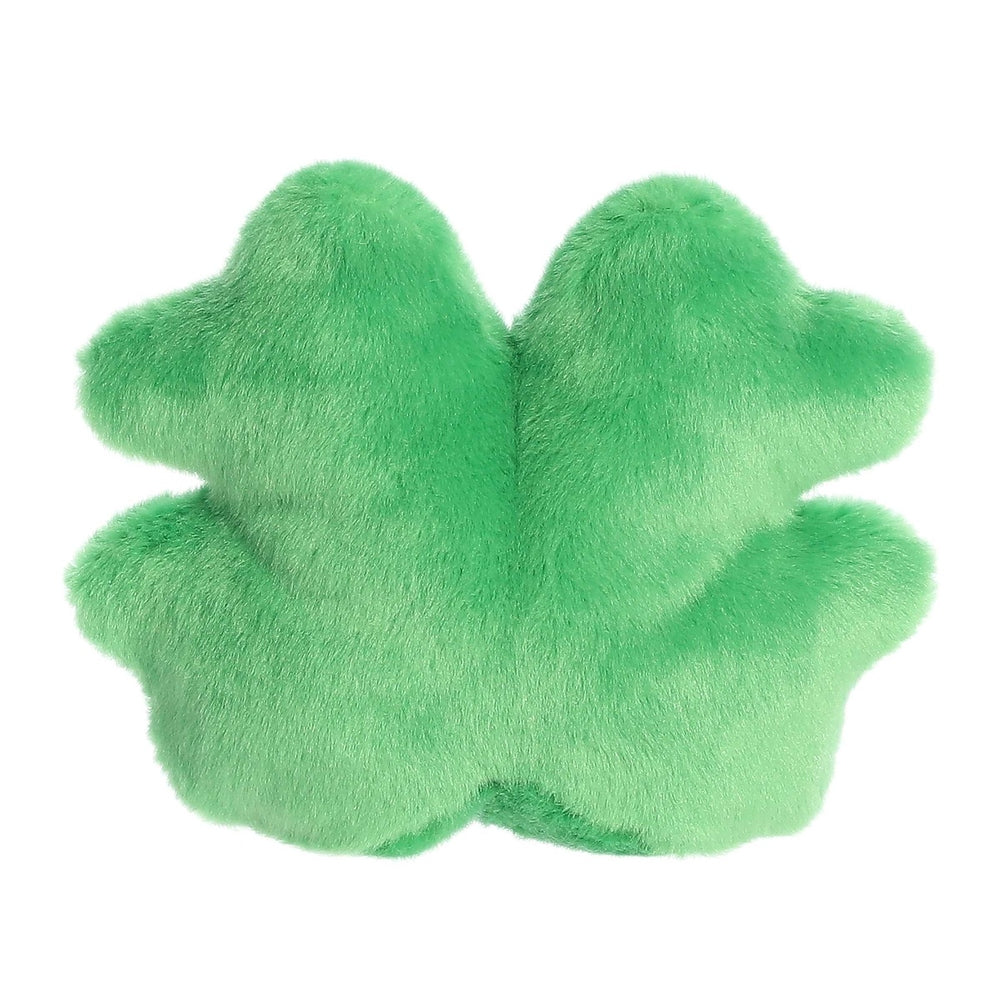 Aurora Palm Pals Chance Clover 5-inch plush toy in bright green fur