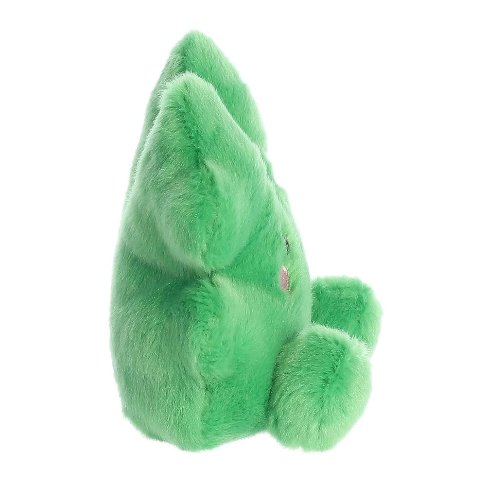 Aurora Palm Pals Chance Clover 5in plush toy, bright green fuzzy bunny