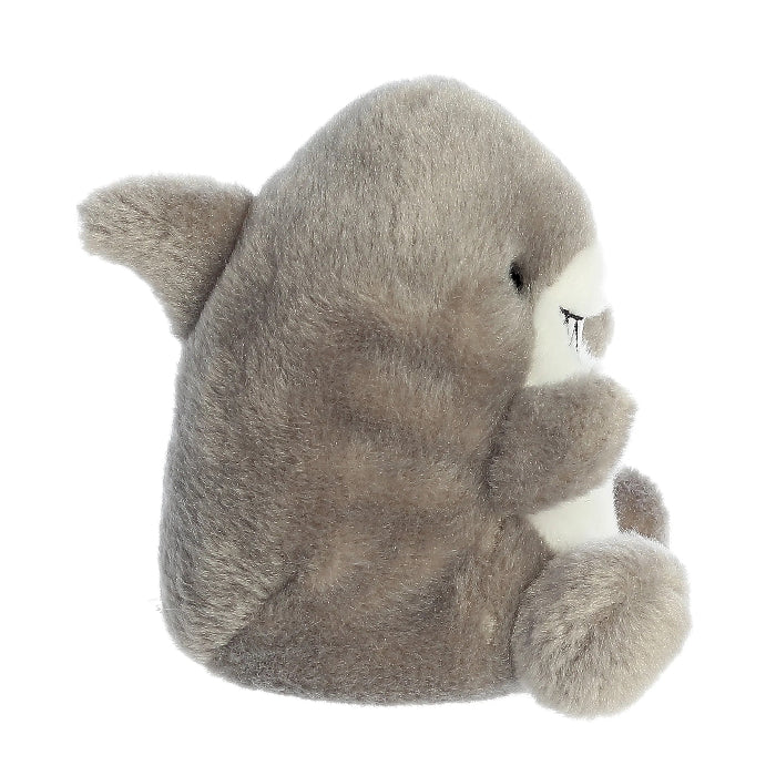 Aurora Palm Pals Chomps Shark stuffed animal, gray plush, 5 inches