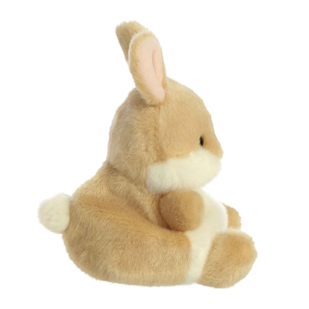 Aurora Ella Bunny Palm Pals plush, beige with white belly, soft 5" stuffed animal