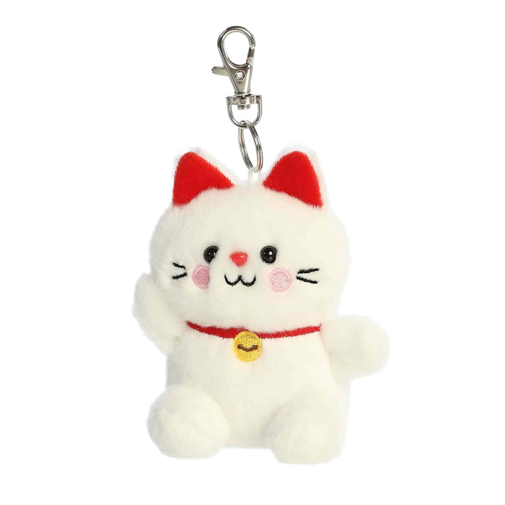 Aurora Palm Pals Kota Lucky Cat Clip-On 4.5" Image 5
