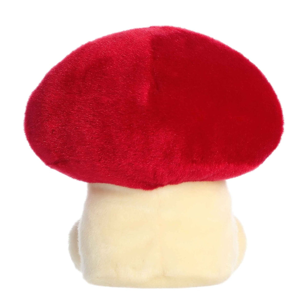 Aurora Palm Pals Amanita mushroom stuffed animal, red plush cap, cream stem