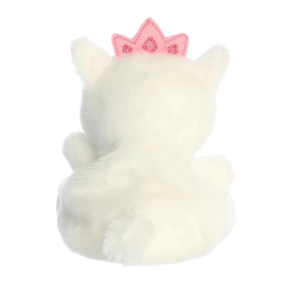 Aurora Palm Pals Priscilla Princess Kitty 5-inch plush cat with white fur and pink crown