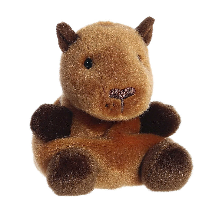 Aurora Palm Pals Sid Capybara 5-inch stuffed animal, brown plush toy