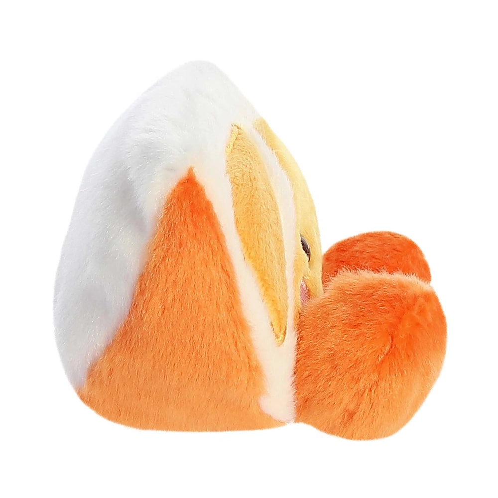 Aurora Palm Pals Tucker Mandarin 5" plush bird in orange and white with yellow beak detail