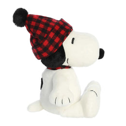 Aurora Peanuts Winter Hat Snoopy Winter Plaid Snoopy 11"