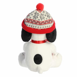 Aurora Peanuts Winter Hat Snoopy With Mug 12"