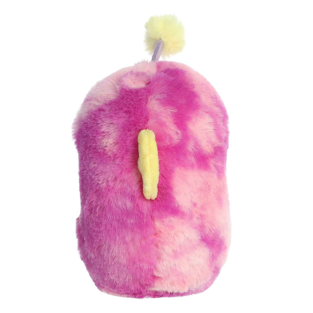 Aurora Rolly Pet angel angler fish plush stuffed toy, pink fuzzy, 5-inch