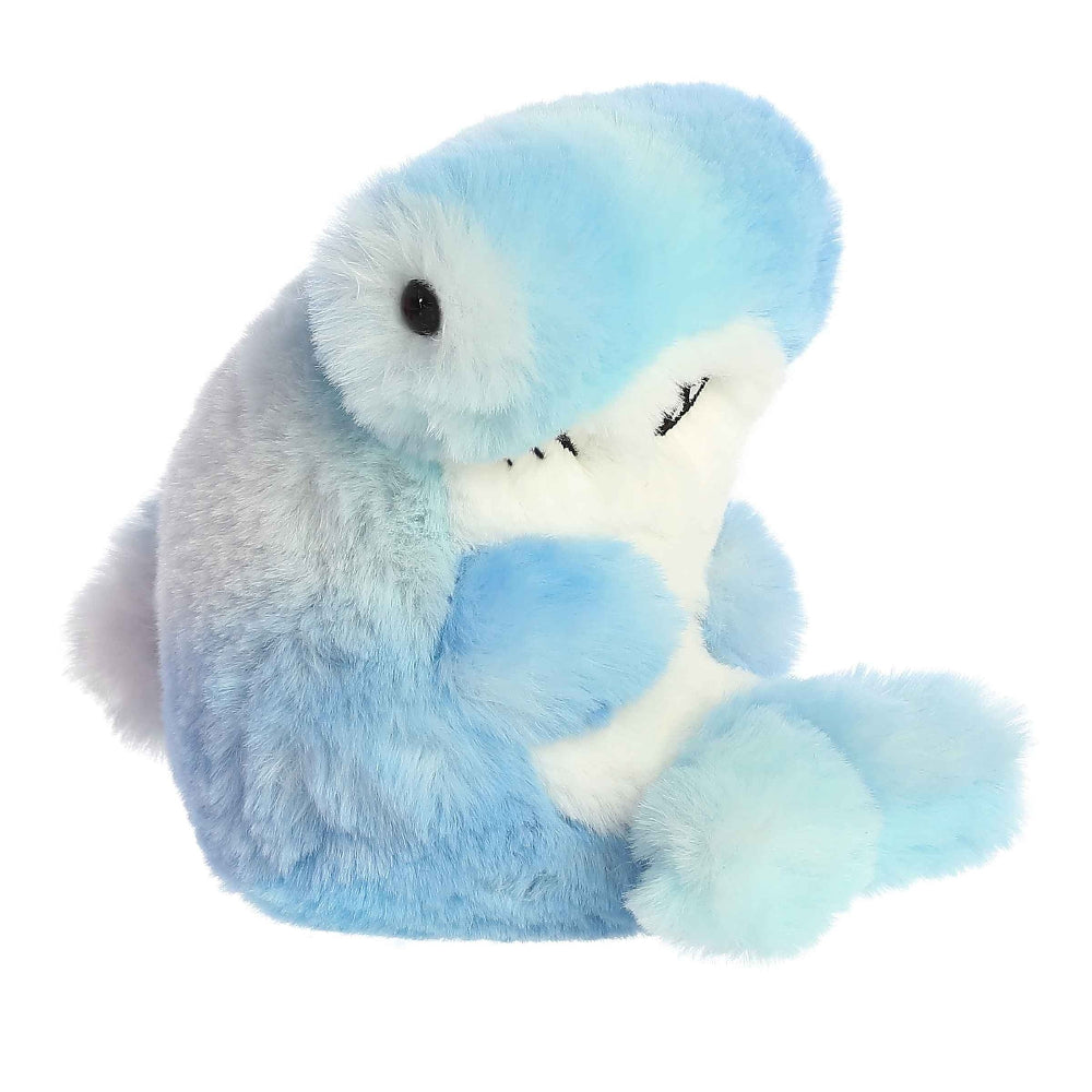 Aurora Hamish hammerhead shark stuffed animal, blue plush toy, 5 inches