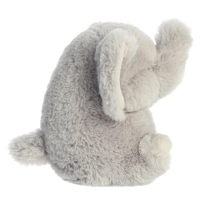 Aurora Trumpeter Elephant plush, 5-inch gray stuffed animal