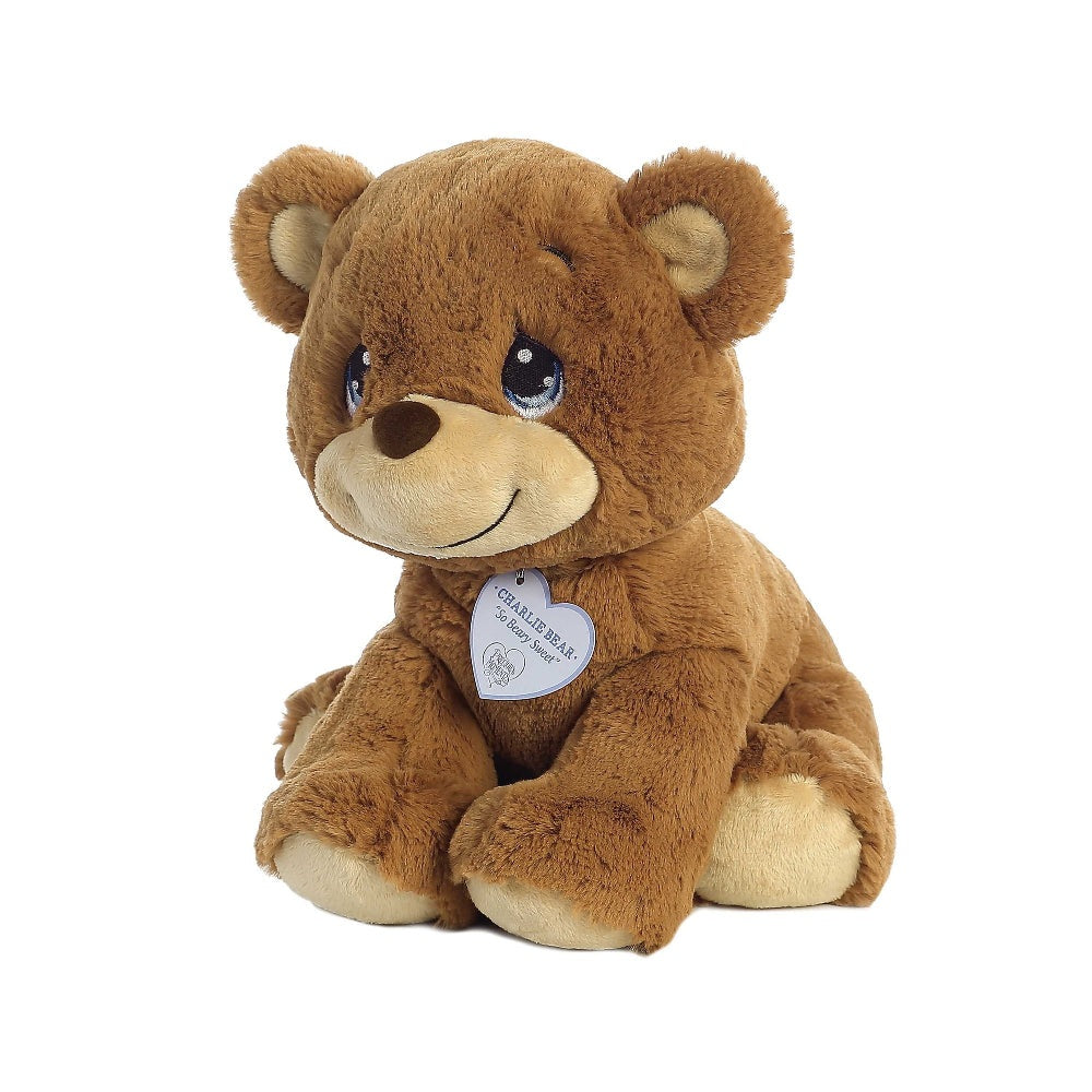 Aurora Charlie Bear 8.5-inch plush teddy toy in brown with beige muzzle