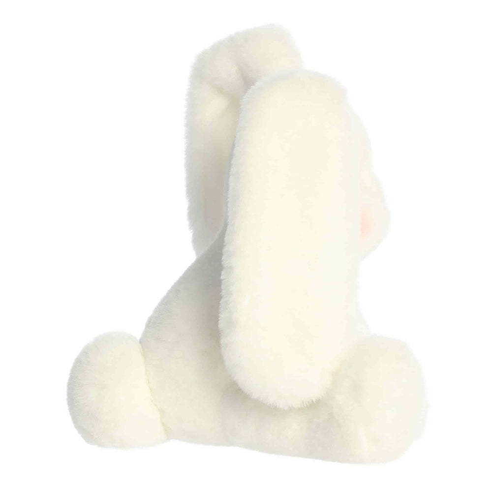 Aurora Spring Candy Cottontails 8" white plush bunny stuffed animal with fluffy fur