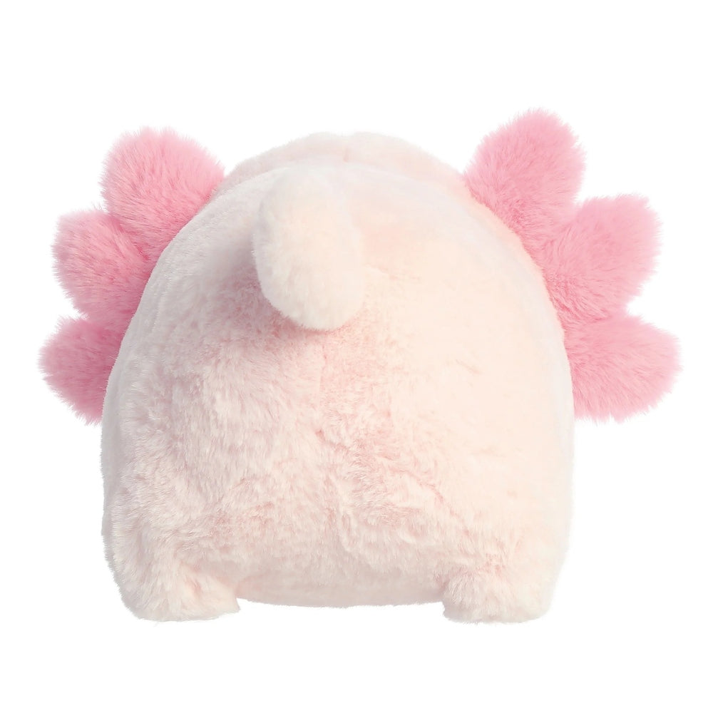 Aurora Spudsters Axel Axolotl stuffed animal, 10-inch pale pink plush with pink frill gills
