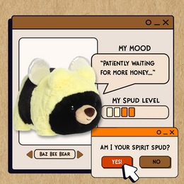 Aurora Spudsters Baz Bee Bear 11"