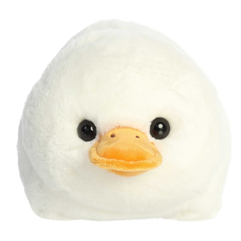 Aurora Delia Duck 10-inch plush, white stuffed animal with orange beak
