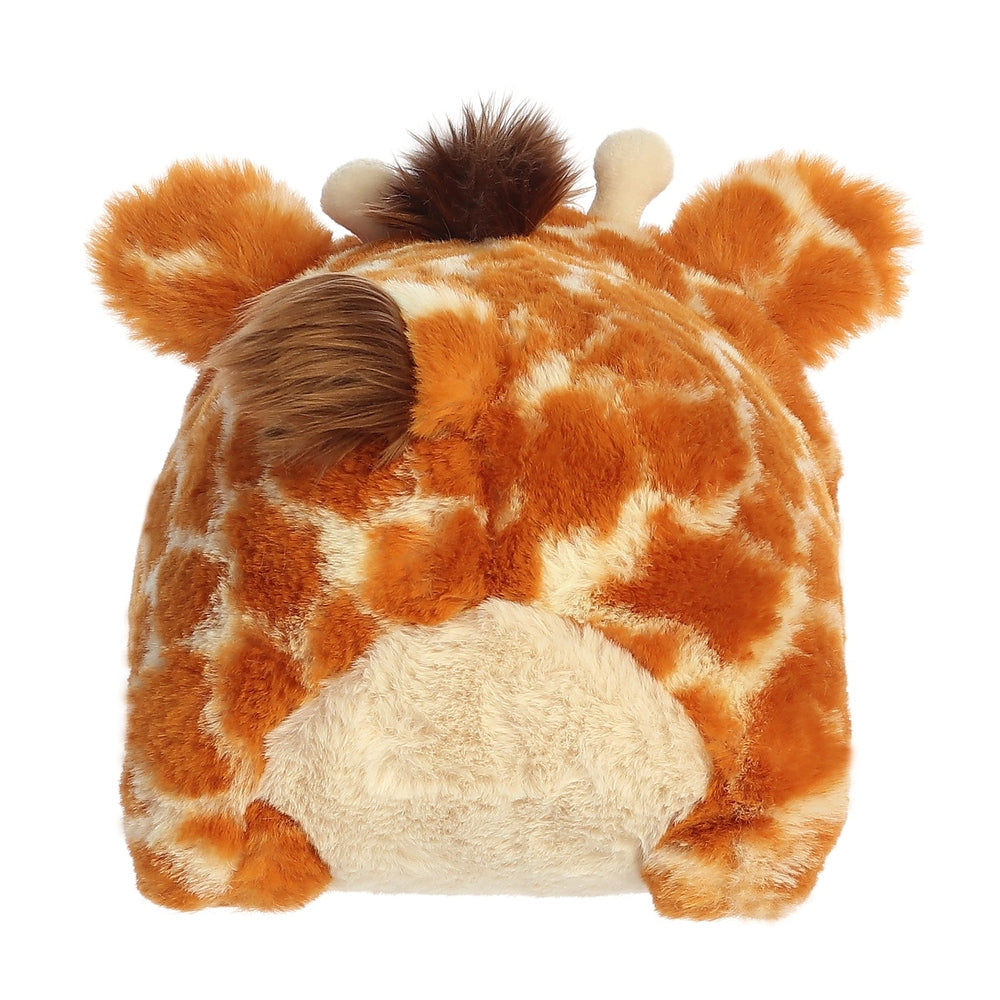 Aurora Spudsters Gerald Giraffe 10" plush toy; orange spotted giraffe with fluffy mane sits upright.
