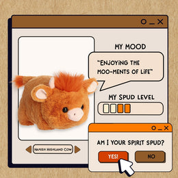 Aurora Spudsters Hamish Highland Cow 10"