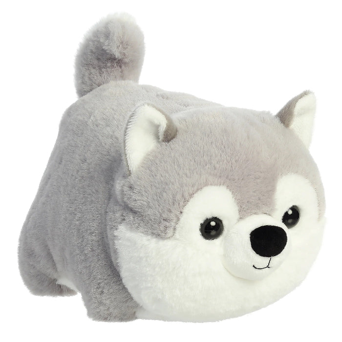 Aurora Spudsters Haze Husky stuffed animal, gray and white plush, 10-inch toy