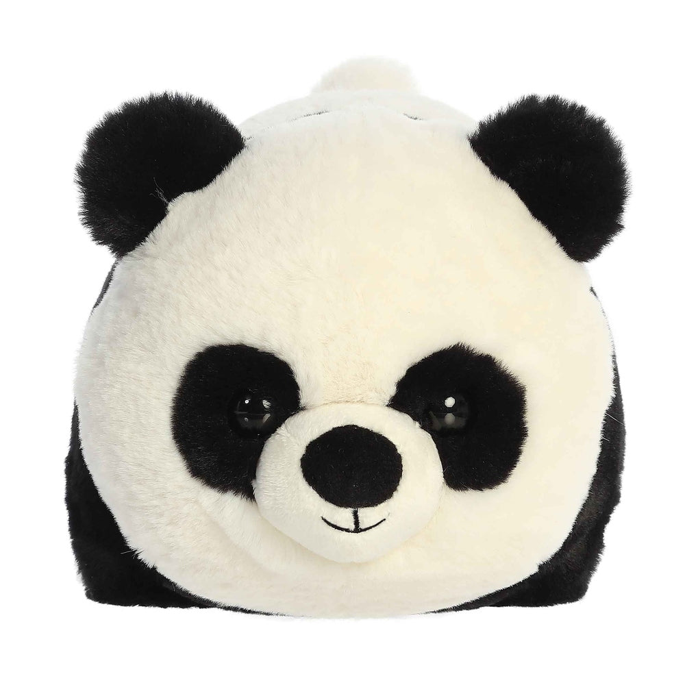 Aurora Spudsters Pei Panda plush, 10in, white with black eye patches and ears