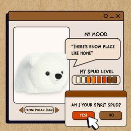 Aurora Spudsters Penni Polar Bear 10"
