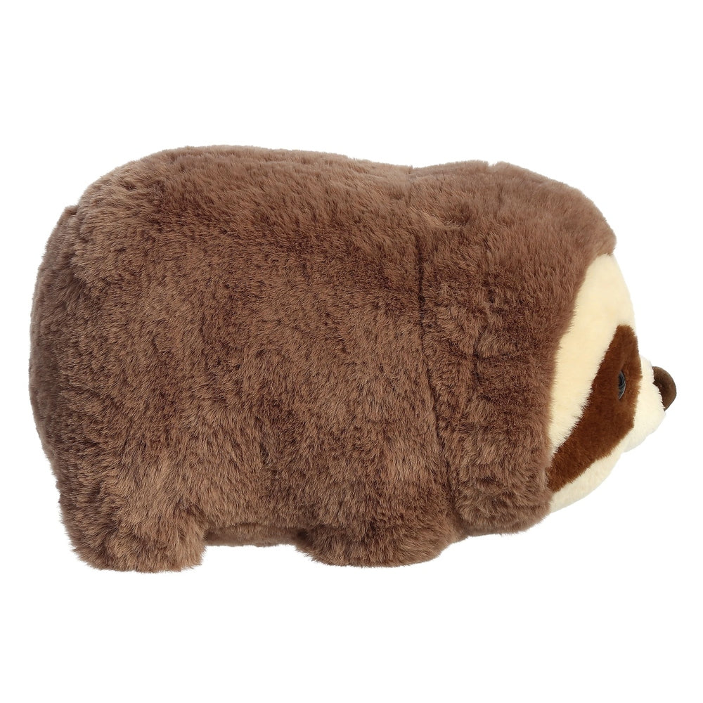 Aurora Spudsters Spark Sloth 10in plush, brown fluffy fur with cream face